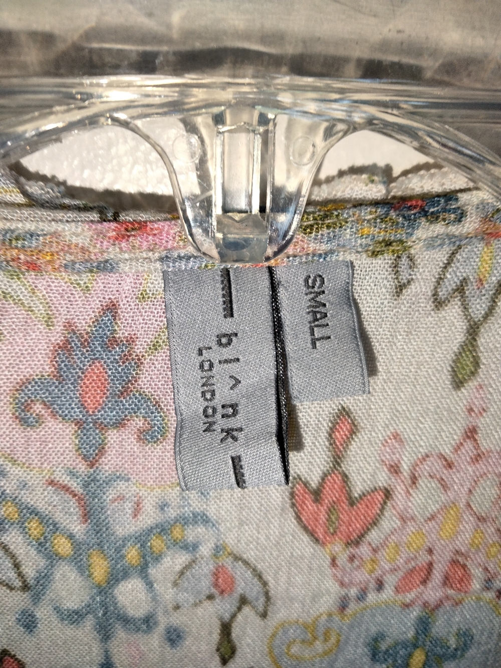 Blank London (Size S) Multicolored Floral V-Neck Long Sleeve Tunic Midi Dress - Picture 2 of 13